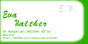 eva walther business card